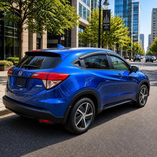 2016-2022 Tape-On Rain Guards for Honda HR-V Side Window Visor Deflectors Lx Ex Sport Ex-L HRV Durable Vent Shades 2017 2018 2019 2020 2021