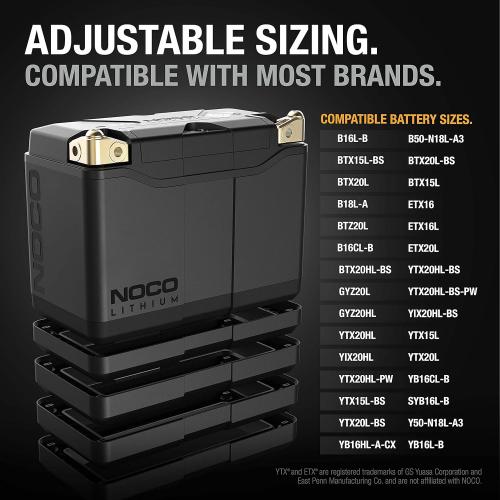 NOCO Lithium NLP20: Ultra-Light 12V Lithium Powersport Battery – Group 20 – 7Ah – 600A Start Power – Intelligent BMS – UL Certified