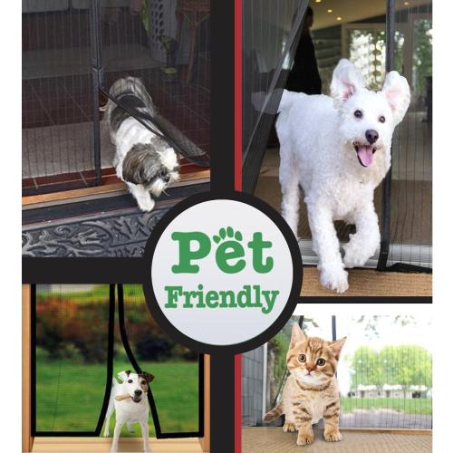 TheFitLife Magnetic Screen Door, Heavy Duty Mesh Bug Curtain