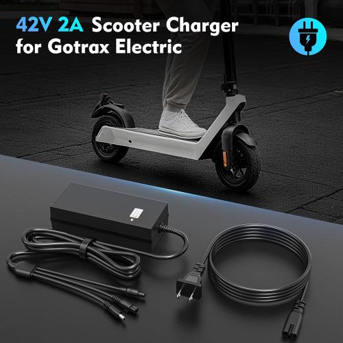 EVAPLUS SGS Certified 42V 2A Fast Charger with 3-Prong 0.31 Plug | for 36V Lithium Batteries- Compatible with Pocket Mod, Sports Mod, Electric Scooters