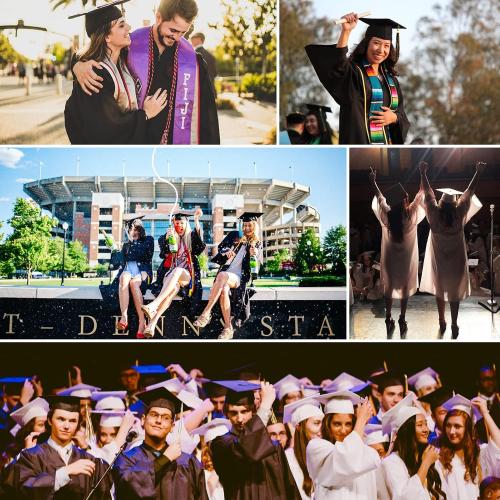 SAMDEEMI Unisex Size 42 White Adult  Matte 2026 Graduation Gown and Cap Set with Tassel for High School and College Bachelor 12 Colors