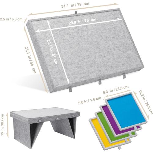 Becko US 1000 Piece Jigsaw Puzzle Table with 4 Drawers & Cover, Tilting Puzzle Board with Foldable Legs & 3 Tilt Angles, Lightweight & Portable Tables for Adults, for 1000 Piece Puzzles