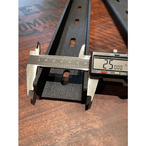 Bidwell Wood & Iron C-Channel Table Brace  Hidden Steel Support for Live Edge or Slab Wood Tops