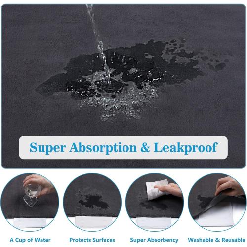 SIWA MARY Washable Pee Pads for Dogs, 48x48 Reusable Pee Pads Non-Slip Dog Pee Pads Heavy Absorbency Puppy Pee Pads Quick Dry Whelping Pads/Waterproof Puppy Training Pad for Playpen, Crate, Floor