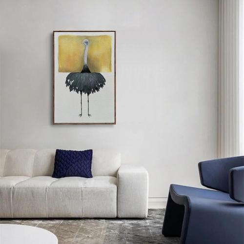 Art Hand-painted modern abstract style art oil painting for white home wall decoration, suitable for wall decoration in living room, bedroom and corridor.