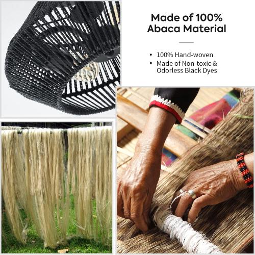 2-Lights Woven Rattan Ceiling Light Fixture, Black Farmhouse Hand-Woven Cage Semi Flush Mount Ceiling Light, Small Boho Coastal Basket Close to Ceiling Light for Bedroom Hallway Nursery Entryway