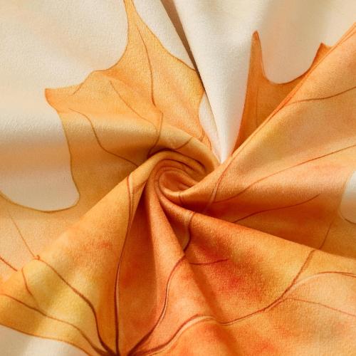 Fall Pillow Covers 18x18 Set of 2 - Burnt Orange Maple Leaf Throw Pillow Covers, Autumn Decorations Decorative Velvet Cushion Cases for Couch Sofa Home Decor