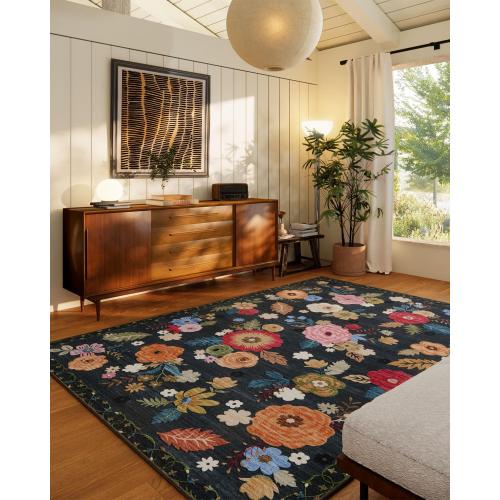8x10 Area Rugs for Living Room: Washable Rug Stain Resistant Distressed Vintage Floral Rug Non Slip Low Pile Faux Wool Soft Large Area Rugs for Bedroom Bedside Farmhouse Dining Room Kitchen Nursery