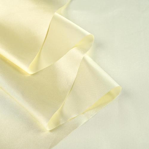 Ivory Satin Fabric by The Yard 54 inch x 1 Yard Soft Cloth Fabric Silky Satin Fabric for Sewing Dressmaking Crafts DIY Crafts