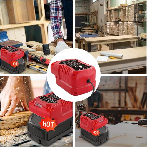 Portable Charger Replacement for Milwaukee Charger M18, Compatible with Milwaukee Battery Charger M18 18V Lithium-ion Batteries 48-11-1862, 48-11-1880, 48-11-1850, 48-11-1852, 48-11-1812