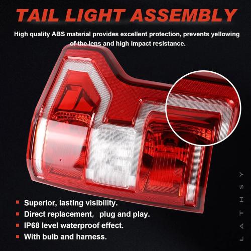 Tail Light Compatible With 2018-2020 Ford F150 Rear Light Taillights Left and Right Driver and Passenge Side Replace JL3Z13405H JL3Z13404H