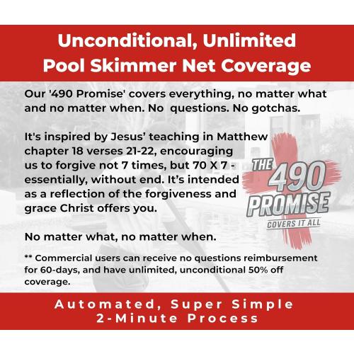 ProTuff PRO Ultimate Silt & Leaf Rake Bundle - 490 Promise Unlimited & Unconditional Replacements - 2-Items: 20 Medium & 18 Fine Mesh Pool Cleaner for Sand, Silt, Pollen, Leaves & Twigs