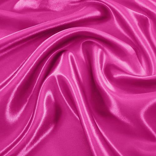 Pink 20x20 VACVELT 12 Pack Hot Pink Satin Napkins 20x20 Inch for Wedding, Elegant Dinner, Square Table Decor, Restaurant, Banquet, Graduation Party - Scalloped Silky Cloth