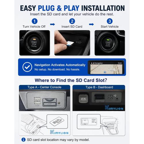Navigation SD Card TD2K66EZ1B for 2021-2023 Mazda 3 CX-30 CX-5 CX-9, 2022-2024 CX-50, 2022-2023 MX-30, Offline GPS Maps USA/CAN/MEX, Plug & Play, HUD & Speed Limit Display Support