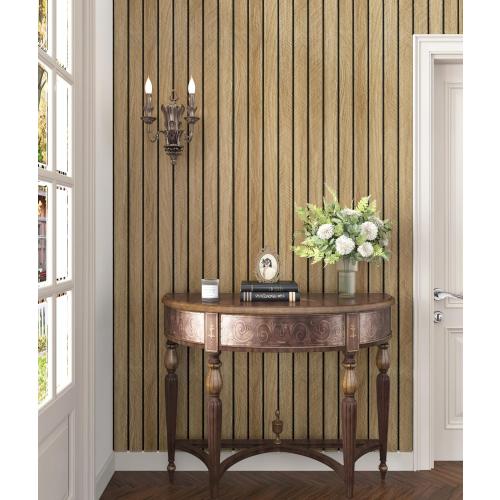 197x23.6 GRAY Wood Slat Wall Panels Self Adhesive Acoustic Slat Wall Paneling Peel and Stick Wood Panels Flexible Wooden Slats Wallpaper Roll for Interior Walls Decor Bedroom Living Room