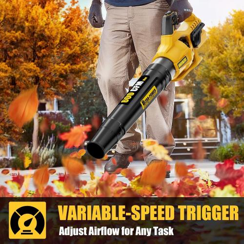 600 CFM Cordless Leaf Blower for Dewalt 20V Max Battery (Tool Only)