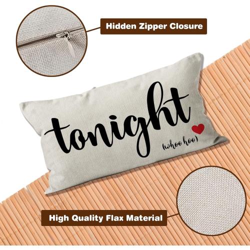 Mancheng-zi Bridal Shower Gifts, 12x20 Pillow Cover, Bachelorette Gifts for Bride, Wedding Gifts, Bridal Shower Gifts for Bride to be, Funny Throw Pillows for Bedroom (Beige)