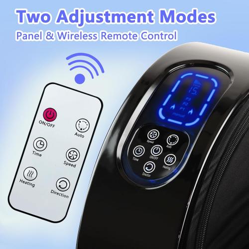 Shiatsu Foot Massager with Heat,Foot Massager for Plantar Fasciitis,Pain Relief and Heat Therapy,Massage Foot/Calf with Deep Kneading,Christmas Gift for Women and Men(Black)