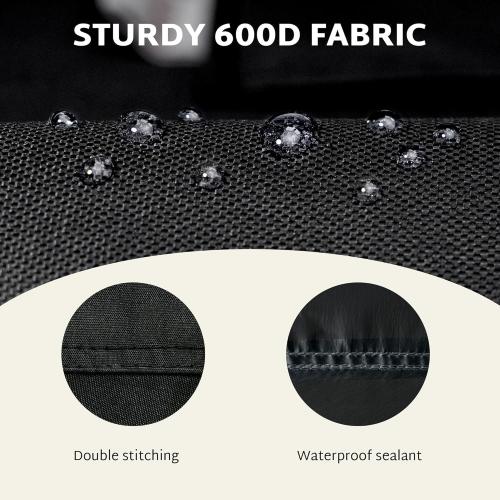 iBirdie Round Patio Furniture Cover 80 x 28 inch, Outdoor Waterproof and Weatherproof for Garden Table and Chairs, Heavy Duty 600D, fit 80, 79, 78 Diameter