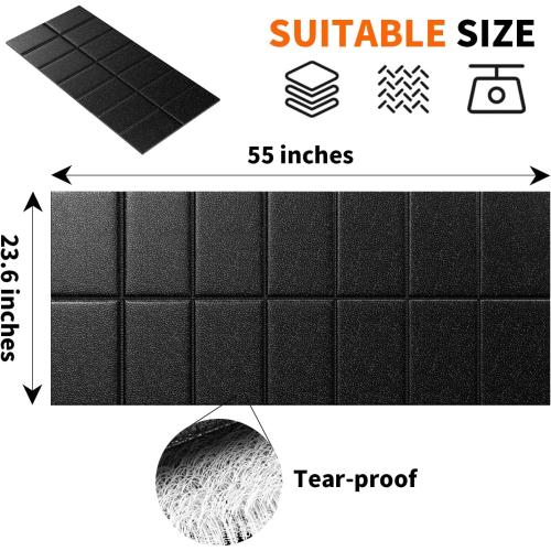 Walking Pad Mat for Carpet, Treamill Mat for Hardwood Floors, High Density, 1/4 Thickness, Folable, Floor Protection for Bike, Elliptical, Treadmill