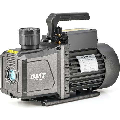 Orion Motor Tech 2 Stage Vacuum Pump, 9 cfm 3/4 hp HVAC Rotary Vane Vacuum Pump with 1.5 Micron Ultimate Vacuum, Two Stage Air Vacuum Pump for R22 R134a R410a HVAC Servicing
