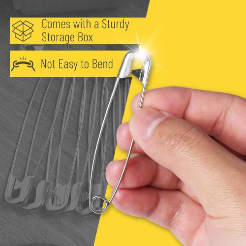Mr. Pen- 3 Inch Oversize Safety Pins, 30 Pack - Heavy Duty Large Safety Pins for Clothes