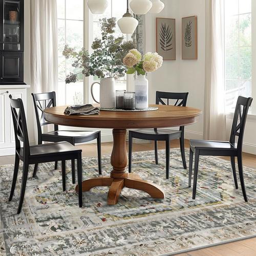 6x9 Area Rug for Living Room - Boho Rug for Bedroom Dining Room Machine Washable Vintage Carpet Stain Resistant