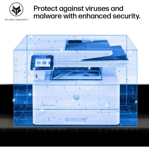 HP Laserjet Pro MFP 4101fdw Wireless Black & White All-in-One Laser Printer, Scanner, Copier, Fax, Best-for-Office (2Z619F)