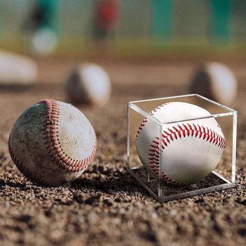 4 Pack Baseball Display Case, hi Showcase Autograph Ball Protector - for Official Size Ball
