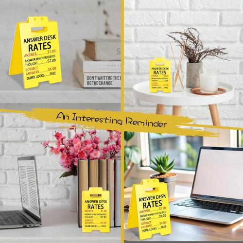 Employee Appreciation Gifts Funny Office Cubicle Decor Answer Desk Rates Desk Sign Team Office Gag Gifts for Coworker Teammate Employee Boss Manager
