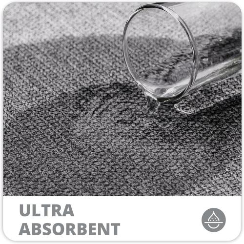 Bath Mat,Ultra Thin Bathroom Rugs,Rubber Bath Mats for Bathroom,No Slip Bath Rugs,Quick Dry,Machine Washable,Low Pile,Absorbent,Shower Outside,Sink,Home Decor Accessories.Grey,1'5x2'3(17x27Inch)