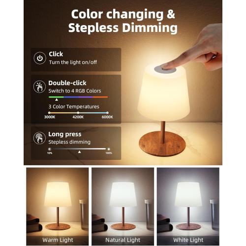 EZVALO Valentines Day Gifts for Her, RGB Color Changing Shower Lamp, 83 Scene Modes, IP65 Waterproof Rechargeable Cordless LED Light for Bathroom, Spa-Like Shower, Patio, Camping, Home Decor, 1Pcs