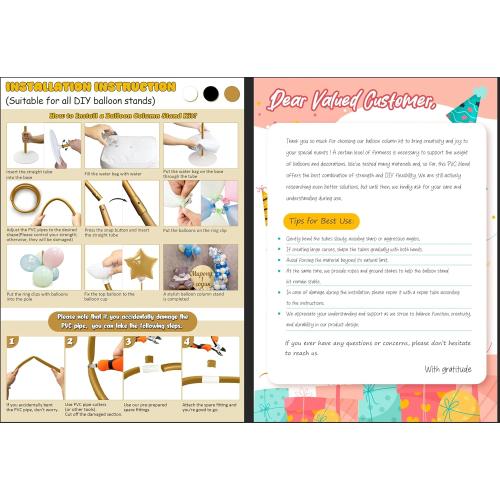 AerWo Balloon Arch Kit 9.35FT & 6FT, Free Bending Half Balloon Arch Stand with Base, Floor Gold Balloon Arch Frame Backdrop for Wedding Birthday Party Baby Shower Yard Lawn Home Christmas Decorations