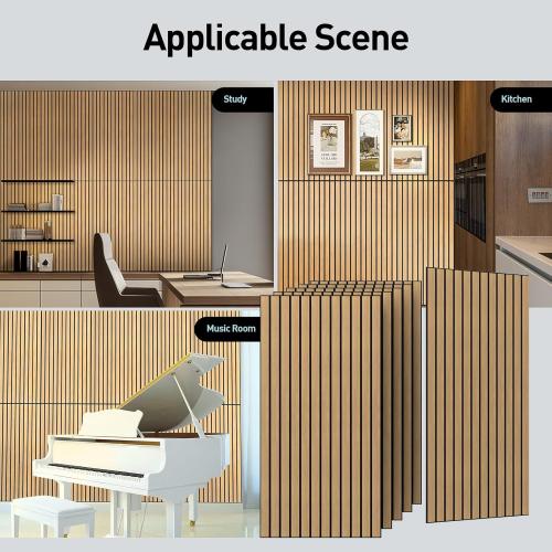 UMIACOUSTICS 6 Packs Acoustic Panel,47.2 x 23.6 Inches Decorative Sound Proof Panel for Office,Home Theater,Studio,Khaki