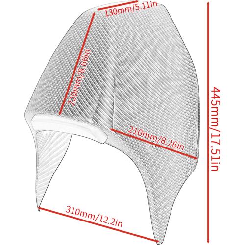 Motorcycle Rear Seat Cowl for XSR900 XSR 900 2022 2023 2024 2025 Passenger Pillion Cover Tail Solo Fairing (Black)