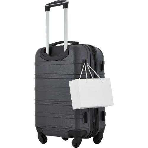 Travelers Club Phoenix Luggage, Blackened Pearl, 22-Inch Carry-On