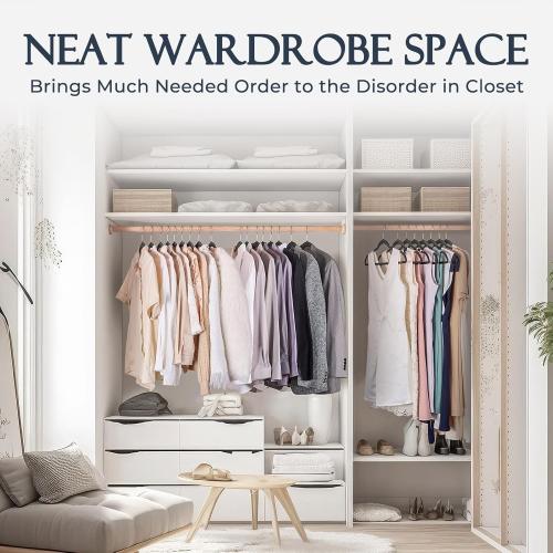 HOUSE DAY Black Velvet Hangers 60 Pack, Non Slip Clothes Felt Hanger Heavy Duty for Coat, Premium Slim Space Saving Suit Hangers for Closet Organizer, 360° Rotating Silver Hook