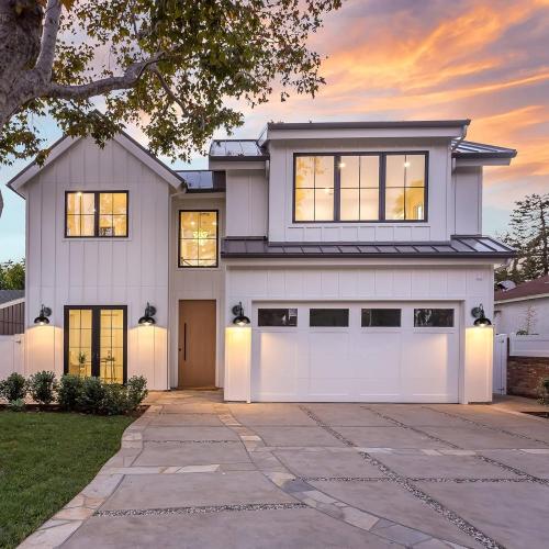 Outdoor Wall Sconce, 2 Pack Exterior Waterproof Farmhouse Gooseneck Barn Light Fixture, Black Garage Wall Lantern, Anti-Rust Front Porch Lamp