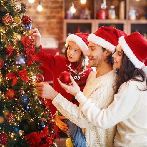 50pcs Ornament Anchors for Christmas Tree, Adjustable Non Slip Mini Hangers Hooks, Green Cat Proof Christmas Ball Hangers String Ties