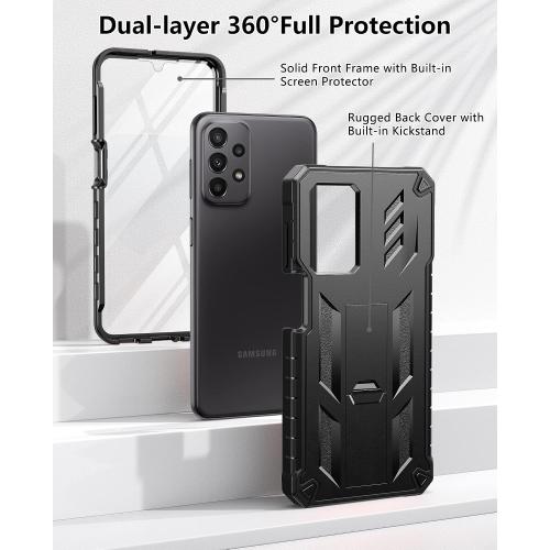 FNTCASE for Samsung Galaxy A23 5G Case with Built-in Screen Protector