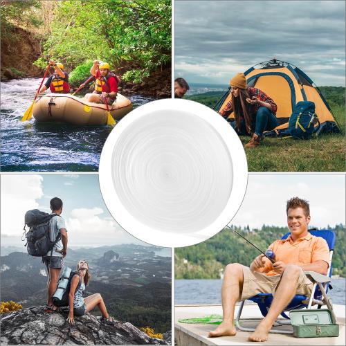 QWORK 1 Inch x 50 Yards Heavyweight Polypropylene Webbing, White - Heavy Duty Poly Strapping for Boating, Crafting, Outdoor DIY Gear Repair,