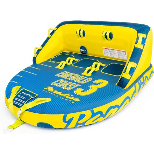 Paradise Water Sports - Emerald Coast Towable Tube for Boating - 1-2 and1-3 Riders