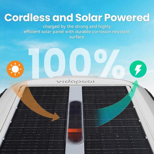 Pool Skimmer Robot Solar Dual Mode Solar Pool Skimmer