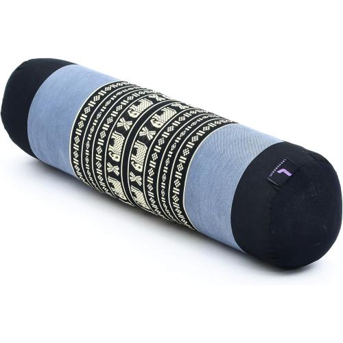 Leewadee Small Yoga Bolster – Shape-Retaining Cervical Neck Roll, Tube Pillow for Comfortable Reading, Kapok Filling, 22 x 6 x 6 inches