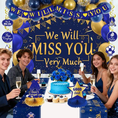 We Will Miss You Decorations for Coworkers, Farewell Decorations Party