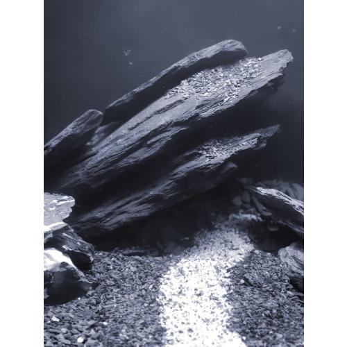 Natural Slate Stones 8 to 10 Inches - USA Sourced and Packaged for Aquascaping Aquariums, Terrariums, Paludariums, Reptile Enclosures, and Gardens (8-9 lbs)
