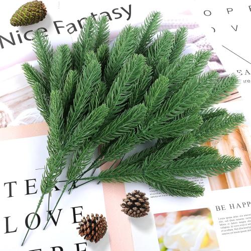 Hananona 150 Pcs Artificial Pine Branches Christmas Greenery Pine Picks DIY Cedar Picks and Sprays Accessories for Christmas Garland Wreath and ChristmChristmas Home Decor (150, Green)