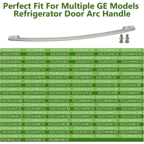 WR12X23647 Refrigerator Freezer Handle Stainless Steel Replacement for GE Models WR12X11016 WR12X11019 WR12X22650 PYE22PSHCSS,PYE22PSHHSS,GFE29HSDISS DFE28JSHDSS Food Door Handle