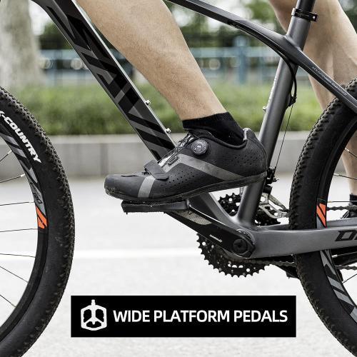 ROCKBROS Mountain Bike Pedals Flat MTB Pedals Nylon Fiber Bicycle Platform Pedals for Road Mountain BMX MTB Bikes