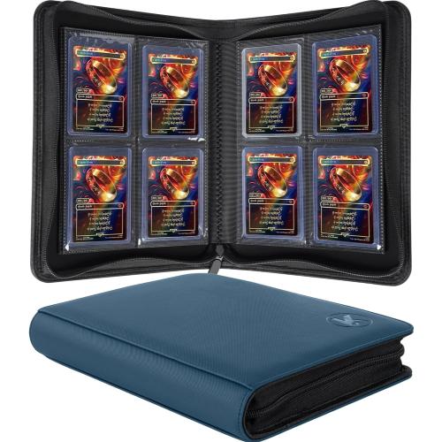 Top loader Binder, Holds 128  Toploaders（Purple)